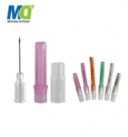 Aluminum hub veterinary needles